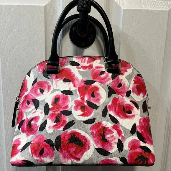 kate spade Carli Grove Street Rose Bed Floral Dome Satchel/Crossbody - NWOT - Picture 4 of 7